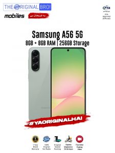 Samsung A56 5G - 8GB RAM - 256GB Storage - PTA Approved - 12 Months Warranty - Olive - The Original Bro Mobiles - TOB42